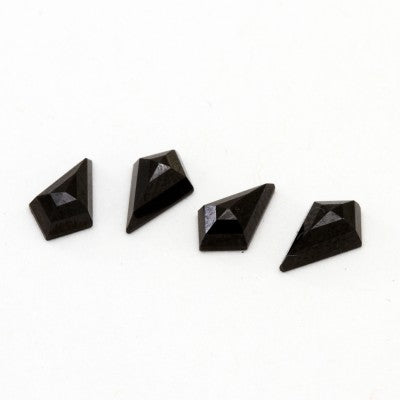 8x5mm Rose Cut Kite Black Spinel