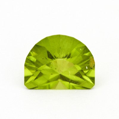 10.3mmx7.5mm Half Moon Cut Mesa Verde® Peridot