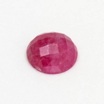 10mm Round Natural Rose Cut Liberian Ruby