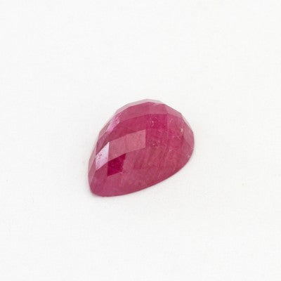 13.2 x 9.1mm Natural Pear Rose Cut Liberian Ruby