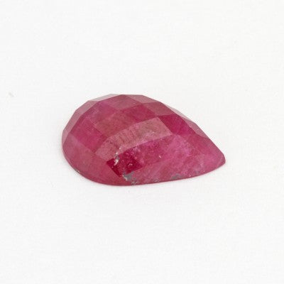 15.1x 10.1mm Natural Pear Rose Cut Liberian Ruby