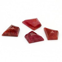 12x9mm Natural Liberian Ruby Rose Cut Kite