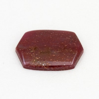 16.2x12mm Cabochon Cut Tablet Natural Liberian Ruby