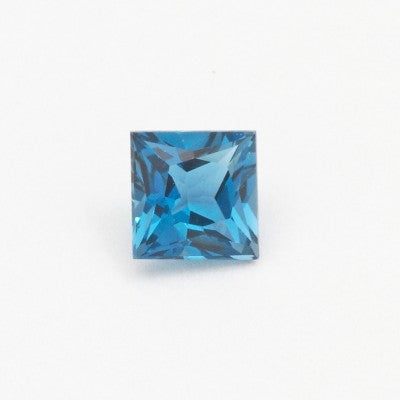 5mm Princess Cut London Blue Topaz