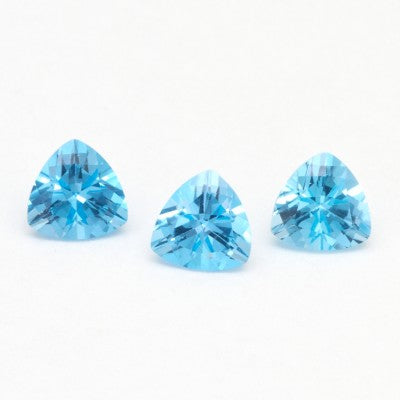 4mm to 10mm Trillion Cut London Blue Topaz