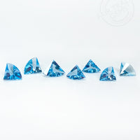 8x6mm Swiss Blue Topaz Fans