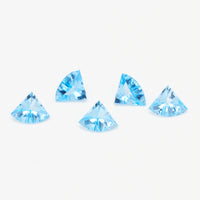 8x6mm Swiss Blue Topaz Fans