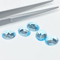 11x9 to 16x12mm Sky Blue Topaz Rose Cut Ovals