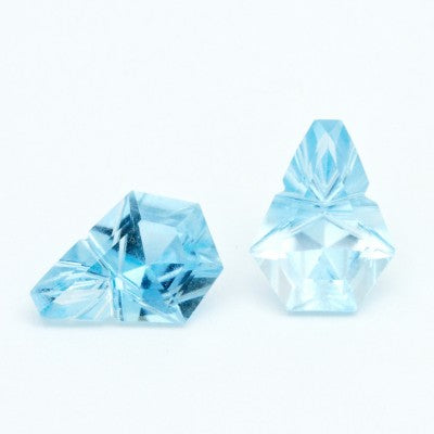 12x9mm Fantasy Keystone Cut Sky Blue Topaz