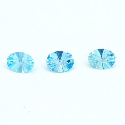 8x6mm Fantasy Oval Cut Sky Blue Topaz