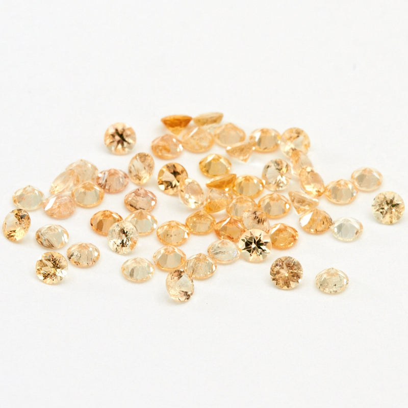 2 to 3.5mm Golden Imperial Topaz Rounds