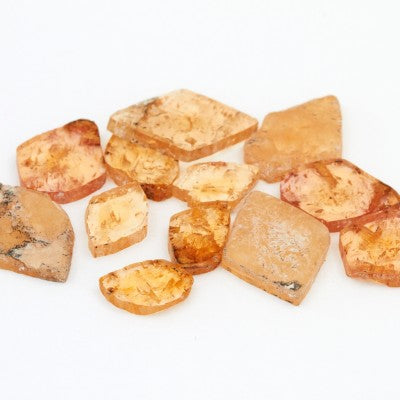 Free Size Golden Imperial Topaz Slices