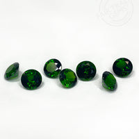 7 to 9mm Green Imperial Diopside Portuguese Rounds