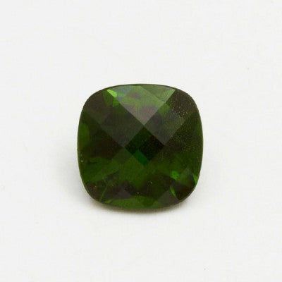 5 to 8mm Green Imperial Diopside® Checkerboard Cushions