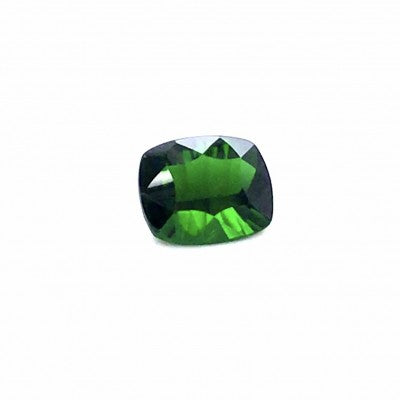 1x9mm Concave Cushion Cut Dark Green Natural Imperial Diopside