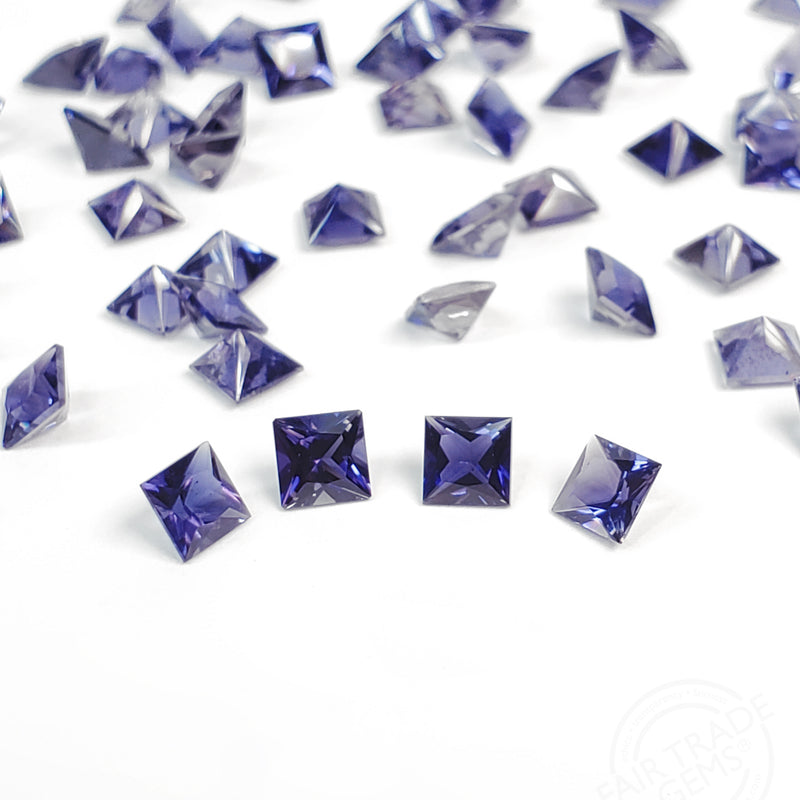 3 to 8mm Nightsky Iolite® Princess Cuts