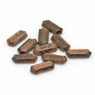 12x5mm Bronze Sapphire Hexagon Tablets