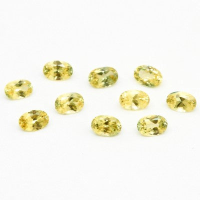 6x4mm Oval Lt Yellow Australian Sapphires