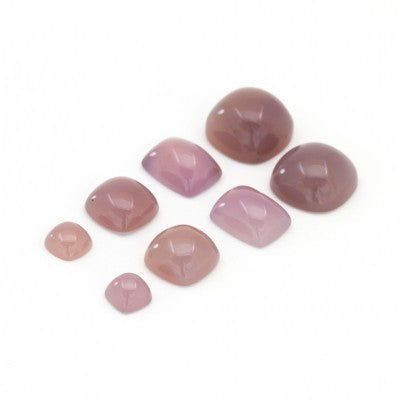 9x7 to 10x8mm Cushion Cut Purple Sage Chalcedony (Smoky Purple)