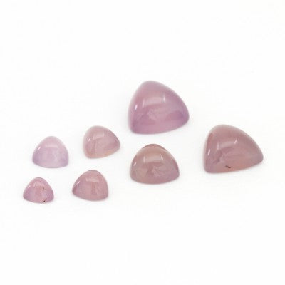 5mm to 12mm Trillion Cabochon Cut Purple Sage Chalcedony (Smoky Purple)