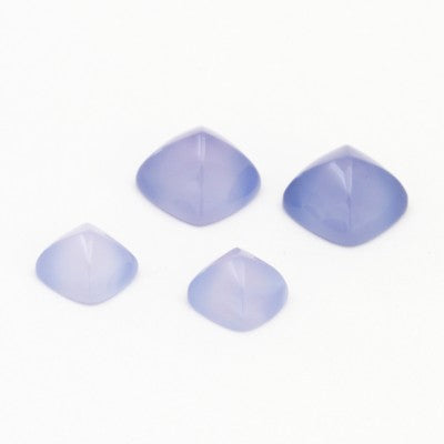 8mm and 10mm SugarLoaf Cabochon Cut Gem Blue Mexican Chalcedony