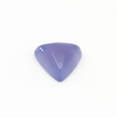 23mm Triangle Gem Blue Mexican Chalcedony