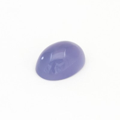 25X15.3mm Oval Cabochon Cut Gem Blue Mexican Chalcedony_34.3 cts