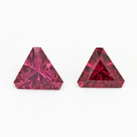 8mm Natural Triangle Cut Rhodolite Garnet