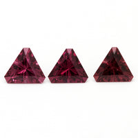 4 to 8mm Rhodolite Garnet Triangles