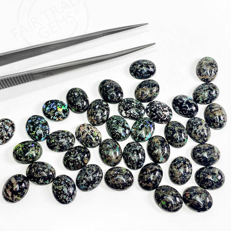 8x6 to 20x15mm Leopard Opal Oval Cabs