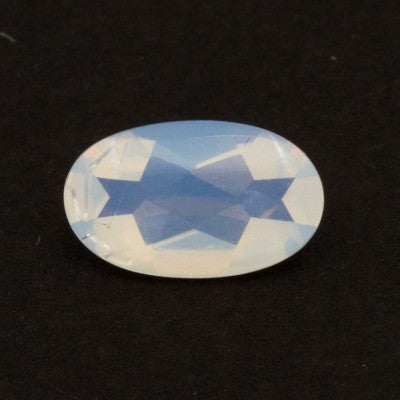 10x5 Natural Oval Buff Top Oregon Blue Hyalite Opal