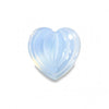 12mm Carved Heart Natural Oregon Blue Hyalite Opal