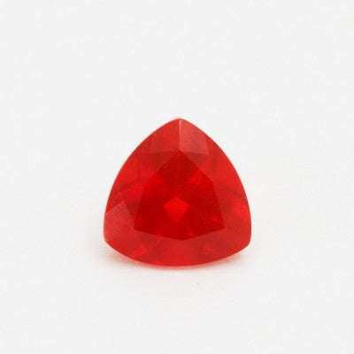 8mm Red Mexican Fire Opal Trillion