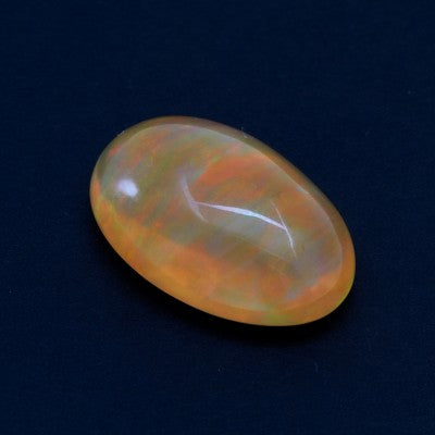 27x18mm Oval Play of Color Cabochon Cut Mexican Fire Opal