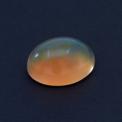 19.7x15mm Oval Play of Color Cabochon Cut Mexican Fire Opal