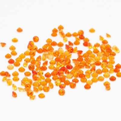 3mm Rnd Orange Mexican Fire Opal