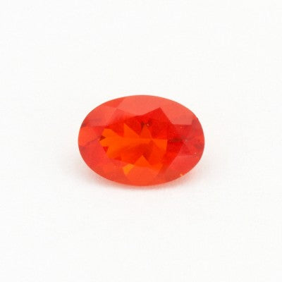 7x5mm Oval Natural Red/Orange Mexican Fire Opal 