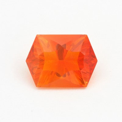 15.1x10.1mm Natural Cathederal Cut Radial Mexican Fire Opal 