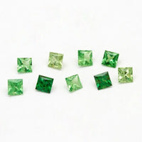 3.5mm Princess Cut Tsavorite Garnet Melee