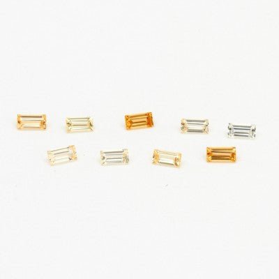 4x2mm Natural Grossular Garnet Baguette