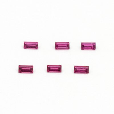 4x2mm Natural Grape Garnet® Baguette