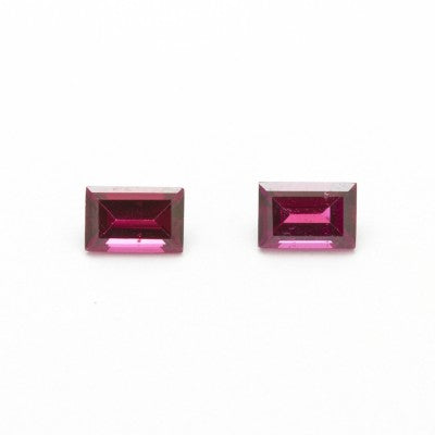 6x4mm Grape Garnet Baguette