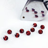 4 to 7mm Red Clearwater Idaho Garnet Rounds