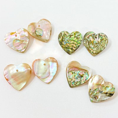 15mm Heart Cut Abalone Shell