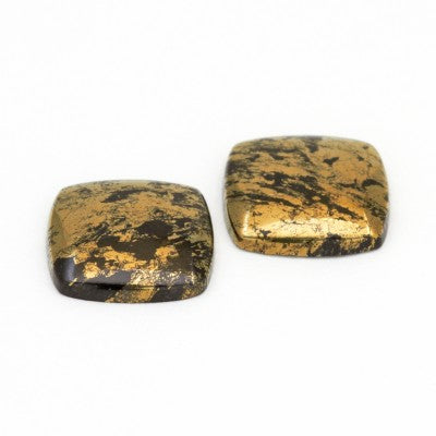 15mm Cushion Cabochon Cut Apache Gold