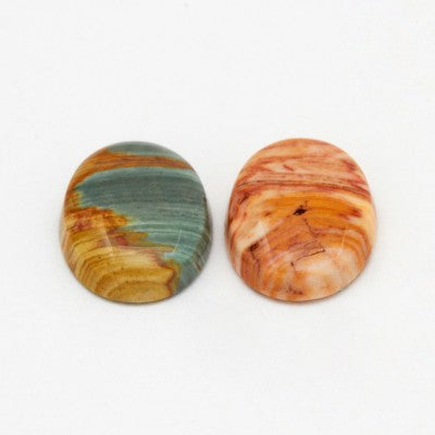 16x12mm Oval Cabochon Caldera Jasper