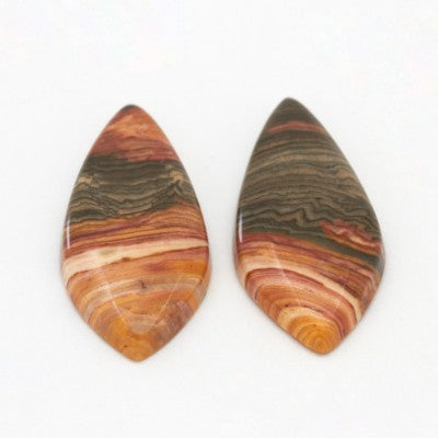 40x15mm Tear Drop Cabochon Caldera Jasper