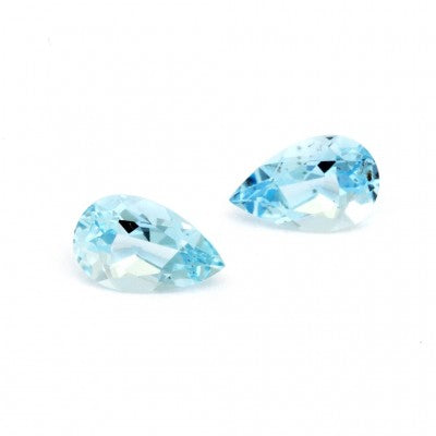 8x5mm Natural Pear Shape A Aquamarine