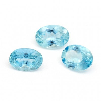 1 to 2 ct Natural AA Oval Fine Blue Aquamarine 