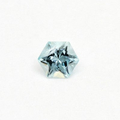 4mm Natural Hexagonal Blue B Aquamarine